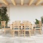 vidaXL Juego de comedor de jardín 7 piezas madera maciza de teca vidaXL Juego de comedor de jardín 7 piezas madera maciza de teca