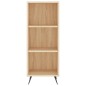 vidaXL Aparador de madera contrachapada roble Sonoma 34,5x34x180 cm vidaXL Aparador de madera contrachapada roble Sonoma 34,5x34x180 cm