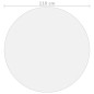 vidaXL Protector de mesa PVC mate Ø 110 cm 2 mm vidaXL Protector de mesa PVC mate Ø 110 cm 2 mm
