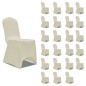 vidaXL Funda de silla elástica color crema 24 unidades vidaXL Funda de silla elástica color crema 24 unidades