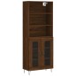 vidaXL Aparador alto madera contrachapada marrón roble 69,5x34x180 cm vidaXL Aparador alto madera contrachapada marrón roble 69,5x34x180 cm