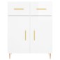 vidaXL Aparador alto madera contrachapada blanco brillo 69,5x34x180 cm vidaXL Aparador alto madera contrachapada blanco brillo 69,5x34x180 cm