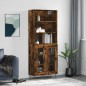 vidaXL Aparador alto madera contrachapada roble ahumado 69,5x34x180 cm vidaXL Aparador alto madera contrachapada roble ahumado 69,5x34x180 cm