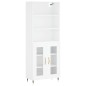 vidaXL Aparador alto madera contrachapada blanco 69,5x34x180 cm vidaXL Aparador alto madera contrachapada blanco 69,5x34x180 cm