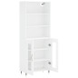 vidaXL Aparador alto madera contrachapada blanco 69,5x34x180 cm vidaXL Aparador alto madera contrachapada blanco 69,5x34x180 cm
