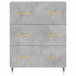 vidaXL Aparador alto madera contrachapada gris hormigón 69,5x34x180 cm vidaXL Aparador alto madera contrachapada gris hormigón 69,5x34x180 cm