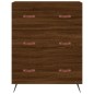vidaXL Aparador alto madera contrachapada marrón roble 69,5x34x180 cm