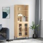 vidaXL Aparador alto madera contrachapada color roble 69,5x34x180 cm vidaXL Aparador alto madera contrachapada color roble 69,5x34x180 cm