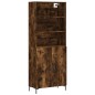 vidaXL Aparador alto madera contrachapada roble ahumado 69,5x34x180 cm vidaXL Aparador alto madera contrachapada roble ahumado 69,5x34x180 cm