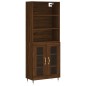 vidaXL Aparador alto madera contrachapada marrón roble 69,5x34x180 cm vidaXL Aparador alto madera contrachapada marrón roble 69,5x34x180 cm