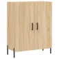 vidaXL Aparador alto madera contrachapada color roble 69,5x34x180 cm