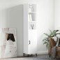 vidaXL Aparador alto madera contrachapada blanco brillo 34,5x34x180 cm vidaXL Aparador alto madera contrachapada blanco brillo 34,5x34x180 cm