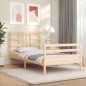 vidaXL Estructura de cama con cabecero madera maciza vidaXL Estructura de cama con cabecero madera maciza