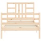 vidaXL Estructura de cama con cabecero madera maciza vidaXL Estructura de cama con cabecero madera maciza