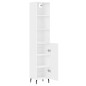 vidaXL Aparador alto madera contrachapada blanco 34,5x34x180 cm vidaXL Aparador alto madera contrachapada blanco 34,5x34x180 cm