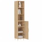 vidaXL Aparador de madera contrachapada roble Sonoma 34,5x34x180 cm vidaXL Aparador de madera contrachapada roble Sonoma 34,5x34x180 cm