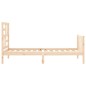vidaXL Estructura de cama con cabecero madera maciza 100x200 cm vidaXL Estructura de cama con cabecero madera maciza 100x200 cm