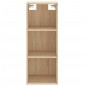 vidaXL Aparador de madera contrachapada roble Sonoma 34,5x34x180 cm vidaXL Aparador de madera contrachapada roble Sonoma 34,5x34x180 cm