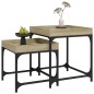 vidaXL Mesas auxiliares 2 uds madera contrachapada roble Sonoma vidaXL Mesas auxiliares 2 uds madera contrachapada roble Sonoma