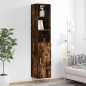vidaXL Aparador de madera contrachapada roble ahumado 34,5x34x180 cm vidaXL Aparador de madera contrachapada roble ahumado 34,5x34x180 cm