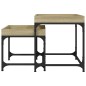 vidaXL Mesas auxiliares 2 uds madera contrachapada roble Sonoma vidaXL Mesas auxiliares 2 uds madera contrachapada roble Sonoma