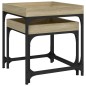 vidaXL Mesas auxiliares 2 uds madera contrachapada roble Sonoma vidaXL Mesas auxiliares 2 uds madera contrachapada roble Sonoma