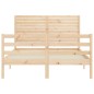 vidaXL Estructura de cama con cabecero madera maciza 140x190 cm vidaXL Estructura de cama con cabecero madera maciza 140x190 cm