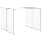 vidaXL Caseta perro corral acero galvanizado gris claro 214x1069x181cm
