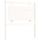 vidaXL Estructura de cama con cabecero madera maciza blanco 100x200 cm