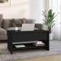 vidaXL Mesa de centro madera contrachapada negro 80x50x40 cm vidaXL Mesa de centro madera contrachapada negro 80x50x40 cm