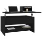 vidaXL Mesa de centro madera contrachapada negro 80x50x40 cm vidaXL Mesa de centro madera contrachapada negro 80x50x40 cm