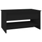 vidaXL Mesa de centro madera contrachapada negro 80x50x40 cm vidaXL Mesa de centro madera contrachapada negro 80x50x40 cm