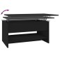 vidaXL Mesa de centro madera contrachapada negro 80x50x40 cm vidaXL Mesa de centro madera contrachapada negro 80x50x40 cm