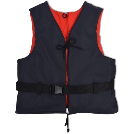 vidaXL Chalecos de ayuda de flotación 4 unidades 50N 90+kg azul marino