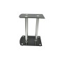 Soporte para altavoz, de cristal negro y aluminio, 2 unidades Soporte para altavoz, de cristal negro y aluminio, 2 unidades