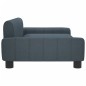 vidaXL Sofá para niños de tela gris oscuro 90x53x30 cm