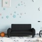 vidaXL Sofá para niños de tela negro 70x45x30 cm vidaXL Sofá para niños de tela negro 70x45x30 cm