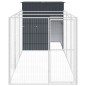 vidaXL Caseta de perros con corral acero galvanizado 165x455x181 cm vidaXL Caseta de perros con corral acero galvanizado 165x455x181 cm