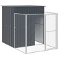 vidaXL Caseta de perros con corral acero galvanizado 165x455x181 cm vidaXL Caseta de perros con corral acero galvanizado 165x455x181 cm