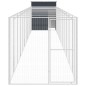 vidaXL Caseta perros con corral acero galvanizado gris 165x1271x181 cm vidaXL Caseta perros con corral acero galvanizado gris 165x1271x181 cm