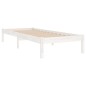 vidaXL Estructura de cama de madera maciza de pino blanco 100x200 cm vidaXL Estructura de cama de madera maciza de pino blanco 100x200 cm