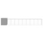 vidaXL Gallinero y corral acero galvanizado gris claro 165x1067x181 cm vidaXL Gallinero y corral acero galvanizado gris claro 165x1067x181 cm