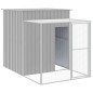 vidaXL Gallinero y corral acero galvanizado gris claro 165x1067x181 cm vidaXL Gallinero y corral acero galvanizado gris claro 165x1067x181 cm