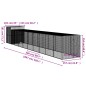 vidaXL Gallinero y corral acero galvanizado gris claro 165x1067x181 cm vidaXL Gallinero y corral acero galvanizado gris claro 165x1067x181 cm