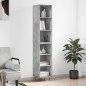 vidaXL Aparador de madera contrachapada gris hormigón 34,5x32,5x180 cm vidaXL Aparador de madera contrachapada gris hormigón 34,5x32,5x180 cm