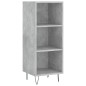 vidaXL Aparador de madera contrachapada gris hormigón 34,5x32,5x180 cm vidaXL Aparador de madera contrachapada gris hormigón 34,5x32,5x180 cm