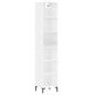 vidaXL Aparador alto contrachapada blanco brillante 34,5x32,5x180 cm vidaXL Aparador alto contrachapada blanco brillante 34,5x32,5x180 cm