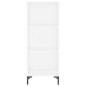 vidaXL Aparador alto contrachapada blanco brillante 34,5x32,5x180 cm vidaXL Aparador alto contrachapada blanco brillante 34,5x32,5x180 cm