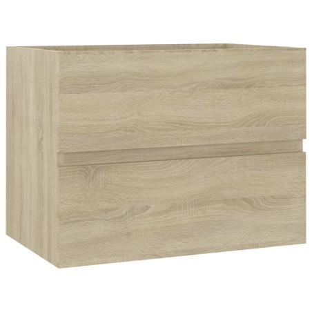 vidaXL Armario de lavabo contrachapada roble Sonoma 60x38,5x45 cm