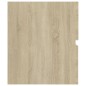 vidaXL Armario de lavabo contrachapada roble Sonoma 60x38,5x45 cm vidaXL Armario de lavabo contrachapada roble Sonoma 60x38,5x45 cm